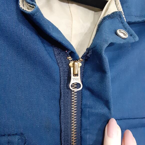 Vintage 70s Walls Blizzard Pruf Coveralls Blue Boilersuit Jumpsuit Zip Leg Men M - Picture 6 of 15